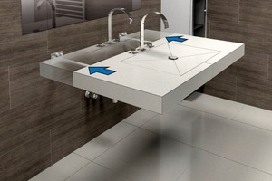  „schwebendes“ Design für Waschtischmodelle   