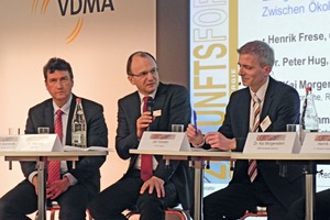  Michael Schmidt, Kieback&amp;Peter; Peter Hug, VDMA; Jan Voosen, F.A.Z.-Institut. 