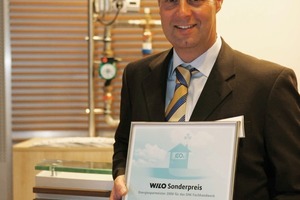  Der erste PreisträgerIn der von dem Pumpenspezialisten Wilo initiierten Sonderkategorie für das SHK-Fachhandwerk bei dem Wettbewerb „Energiesparmeister 2008“ belegte die Firma Hohnen aus Heinsberg den ersten Platz. Geschäftsführer Jürgen Hohnen nahm für seinen Betrieb die Auszeichnung und das Preisgeld in Höhe von 3000 € entgegen 