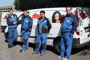  Die schnelle und unkomplizierte Montage war das ausschlaggebende Agument für die diga service GmbH.  