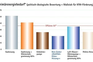  Das System erfüllt beim Vergleich von Primär- und Endenergie die Voraussetzungen  für eine Förderung nach KfW. 