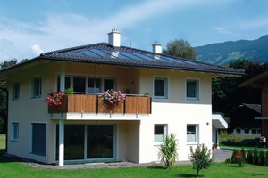  Solaranlage zur Warmwassererzeugung und Heizungsunterstützung mit 24 m2 Großflächenkollektoren und einen Solar-Schichtspeicher „Pro-Clean“ mit Sphärentauscher 