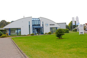  Das Geschäftsgebäude der Firma Brüning in Lilienthal. 