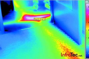  Zu den zahlreichen Einsatzmöglichkeiten von IR-Kameras gehört die Lokalisierung von Heizleitungen oder Leckage.  