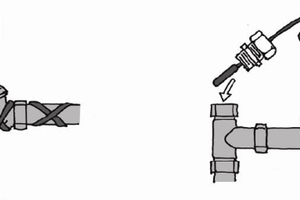  Steckerfertige Heizbänder für die Montage am und im Rohr. 