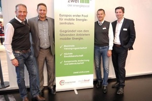  Fabio Doriguzzi , Helmut Schäffer, Marcel Ginter und Andreas Lutzenberger (v.l.n.r.) | Bild: mobiheat GmbH 