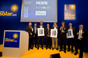  Die Gewinner des Intersolar Award in der Kategorie Solarthermie 