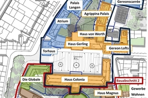  In zwei Abschnitten entwickelt sich das Gerling Quartier im Kölner Zentrum. 