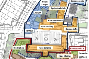  In zwei Abschnitten entwickelt sich das Gerling Quartier im Kölner Zentrum. 