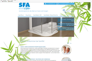  Screenshot der "Sanilfe"-Homepage 
