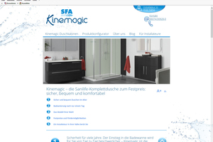  Screenshot der "Kinemagic"-Homepage 