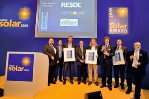  Die Gewinner des INtersolar Awards in der Kategorie Solarthermie 