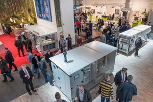  Auf der Aircontec 2015 in Frankfurt zeigten die Unternehmen der Klima-, Kälte- und Lüftungstechnik zahlreiche Lösungen und Innova­tionen: von der dezentralen Lüftung für Wohngebäude bis zum RLT-Zentralgeräte für Nichtwohngebäude.  