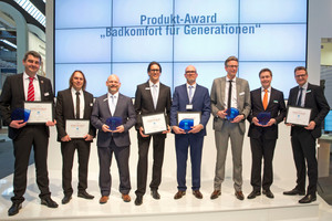  ISH 2015 Gewinner Produkt-Award: Vielbeachteter ZVSHK-Designpreis: Die fünf Gewinner aus 24 Nominierungen sind auf der ISH 2015 ausgezeichnet worden. 