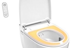  Nähert sich der Nutzer dem WC, aktiviert eine Nahbereichserkennung die optional einstellbare WC-Sitz-Heizung. 