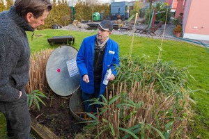  Gelagert wird das Flüssiggas in einem 4.850-Liter-Behälter im Garten.  