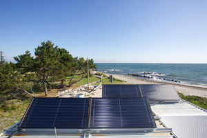  Vier CPC-Kollektoren sorgen für umweltfreundlich generierte Warmwasseraufbereitung. 