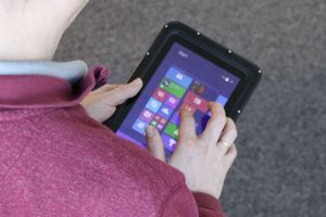  Das Fujitsu Tablet„Stylistic V535 Industrial“ konnte überzeugen. 