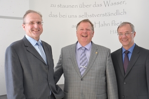  Hauptgeschäftsführer Dr. Hans-Balthas Klein, Fachverbandsvorsitzender Joachim Butz und Geschäftsführer Dietmar Zahn (v.l.n.r.).  