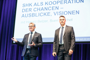  Trennung von Vorstand Harald Belzer, Sven Mischel bleibt (v.l.)
Foto: SHK AG 