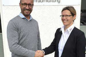  Geschäftsführerin Annett Wettig freut sich, dass Sebastian Strecker als Vertriebsgebietsleiter inVENTer Nord leiten wird.
Foto: inVENTer GmbH 