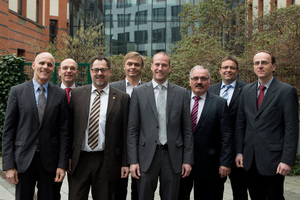  Der neu gewählte DEPV-Vorstand (von links): Helmut Schellinger, Markus Böll, Andreas Lingner, Tobias Schindler, Sebastian Köck, Günter Bölle, Helmut Bangert und Hans Martin Behr. 