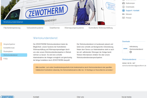  Neue Website von Zewotherm 
