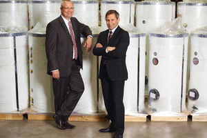  Frank Schellhöh (links) und Julian Bonato bilden ab sofort die Geschäftsführung der MHG (Bild MHG Heiztechnik GmbH). 