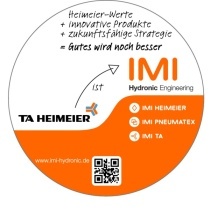 2014 erfolgt eine neue strategische Ausrichtung und damit einhergehend die Umfirmierung von TA Heimeier GmbH zu IMI Hydronic Engineering Deutschland GmbH. 