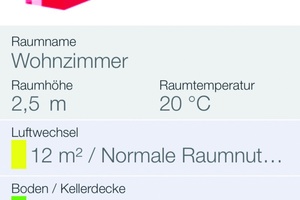  Screenshot der App-Darstellung auf dem iPhone. 