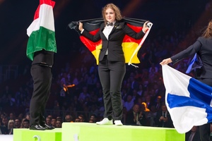  Elisabeth Hölscher, Sie gewann Gold in der Disziplin Gesundheits- und Sozialbetreuung.
Foto: WorldSkills Germany / Frank Erpinar 